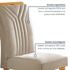 Conjunto Mesa Lorena 120cmx80cm Com 4 Cadeiras Celeste Tampo