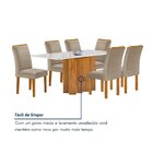 Conjunto Mesa Lorena 160cm X 80cm Com 6 Cadeiras Luisa Tampo