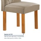 Conjunto Mesa Lorena 160cmx80cm Com 6 Cadeiras Carolina Tampo