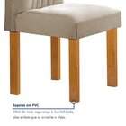 Conjunto Mesa Lorena 160cmx80cm Com 6 Cadeiras Celeste Tampo