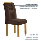 Conjunto Mesa Lorena 160cmx80cm Com 6 Cadeiras Celeste Tampo