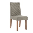 Conjunto Mesa Louise 1 60 Metros Vidro Off White Com 6 Cadeir