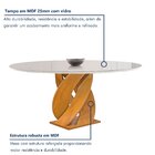 Conjunto Mesa Luna 100cm Com 4 Cadeiras Arizona Tampo Redondo