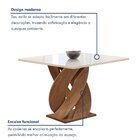 Conjunto Mesa Luna 100cm Com 4 Cadeiras Arizona Tampo Slim Pl