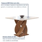 Conjunto Mesa Luna 100cm Com 4 Cadeiras Arizona Tampo Slim Pl