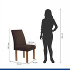 Conjunto Mesa Luna 100cm Com 4 Cadeiras Canela Tampo Redondo