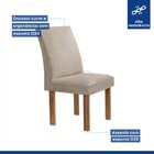 Conjunto Mesa Luna 100cm Com 4 Cadeiras Canela Tampo Slim Plu