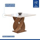 Conjunto Mesa Luna 100cm Com 4 Cadeiras Canela Tampo Slim Plu