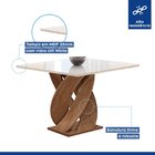 Conjunto Mesa Luna 100cm Com 4 Cadeiras Canela Tampo Slim Plu