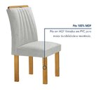 Conjunto Mesa Luna 120cm Com 6 Cadeiras Arizona Tampo Redondo