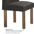 Conjunto Mesa Luna 120cm Com 6 Cadeiras Arizona Tampo Redondo