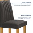 Conjunto Mesa Luna 120cm Com 6 Cadeiras Arizona Tampo Redondo