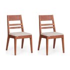 Conjunto Mesa Madeira Maciça Craft Com 4 Cadeiras Craft Garapa