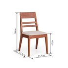 Conjunto Mesa Madeira Maciça Craft Com 4 Cadeiras Craft Garapa