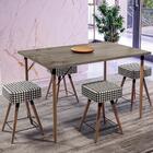 Conjunto Mesa Madri E Banqueta Baixa Rill Sone