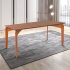 Conjunto Mesa Malta Com 6 Cadeiras De Madeira Maciça E Estofa