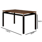 Conjunto Mesa Malva Com Tampo De Madeira 6 Cadeiras 121  Arte