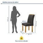 Conjunto Mesa Manuela 120cm Com 4 Cadeiras Arizona Tampo Dako