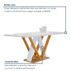 Conjunto Mesa Manuela 120cm Com 4 Cadeiras Arizona Tampo Dako