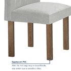 Conjunto Mesa Manuela 160cm Com 6 Cadeiras Arizona Tampo Dako