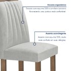 Conjunto Mesa Manuela 160cm Com 6 Cadeiras Arizona Tampo Dako