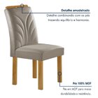 Conjunto Mesa Melina 120cmx90cm Com 4 Cadeiras Carolina Tampo