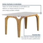 Conjunto Mesa Melina 120cmx90cm Com 4 Cadeiras Carolina Tampo