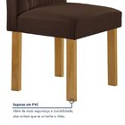 Conjunto Mesa Melina 120cmx90cm Com 4 Cadeiras Carolina Tampo