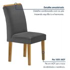 Conjunto Mesa Melina 120cmx90cm Com 4 Cadeiras Luisa Tampo Sm