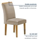 Conjunto Mesa Melina 120cmx90cm Com 4 Cadeiras Luisa Tampo Sm