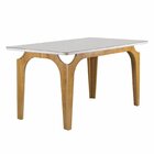 Conjunto Mesa Melina 120cmx90cm Com 4 Cadeiras Luisa Tampo Sm