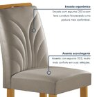 Conjunto Mesa Melina 170cmx90cm Com 6 Cadeiras Carolina Tampo