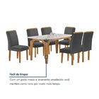 Conjunto Mesa Melina 170cmx90cm Com 6 Cadeiras Luisa Tampo Sm