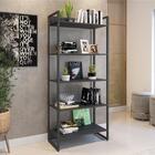 Conjunto Mesa Minimalista E Estante Ártemis Preto