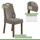 Conjunto Mesa Nevada 130cm Tampo Mdf/vidro 8 Cadeiras Vênus M