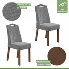 Conjunto Mesa Nevada 130cm Tampo Mdf/vidro 8 Cadeiras Vênus M