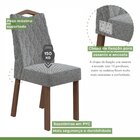 Conjunto Mesa Nevada 130cm Tampo Mdf/vidro 8 Cadeiras Vênus M