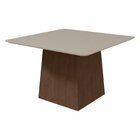 Conjunto Mesa Nevada 130cm Tampo Mdf/vidro 8 Cadeiras Vênus M