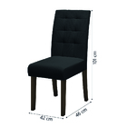 Conjunto Mesa Off White Dubai 1,80m Com 6 Cadeiras Castanho