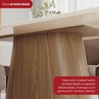 Conjunto Mesa Olívia 200cm Com Vidro 8 Cadeiras Ivy Nature/ O