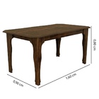 Conjunto Mesa Onix II com 4 Cadeiras - Imbuia/Suege Bege