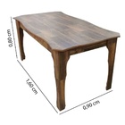 Conjunto Mesa Onix II com 6 Cadeiras - Amadeirado/Suege Bege