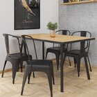 Conjunto Mesa Orbit Com 4 Cadeiras De Jantar Tolix Industrial