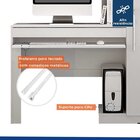 Conjunto Mesa Para Computador Escrivaninha Com Armário E Armá