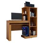 Conjunto Mesa Para Computador Escrivaninha Com Armário E Mult