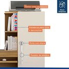 Conjunto Mesa Para Computador Escrivaninha E Armário Multiuso