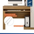 Conjunto Mesa Para Computador Escrivaninha E Armário Multiuso