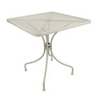 Conjunto Mesa Para Jardim 70x70cm Tampo Em Aço E 2 Cadeiras C