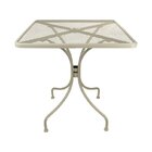 Conjunto Mesa Para Jardim 70x70cm Tampo Em Aço E 2 Cadeiras S