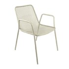 Conjunto Mesa Para Jardim 70x70cm Tampo Em Aço E 4 Cadeiras C